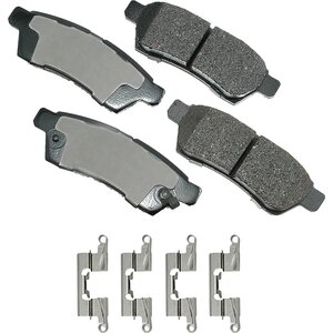 Akebono Brake Corporation - ACT1100 - ProACT Ultra-Premium Bra ke Pads - Rear