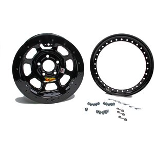 Aero Race Wheels - 33-184220B - 13x8 2in. 4.25 Black Beadlock