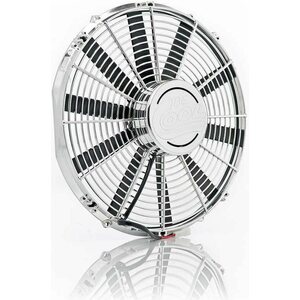 Be-Cool Radiators - 75033 - 16in. Chrome Plated- High Torque- Electric