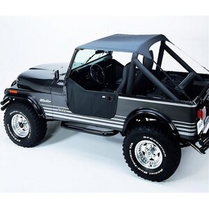 Bestop - 52508-09 - 76-86 Jeep CJ7 Charcoal Traditional Bikini