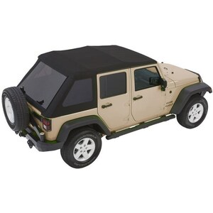 Bestop - 54923-17 - Trektop NX Glide Black Twill 07-   Wrangler 4Dr