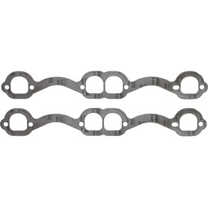 Beyea Custom Headers - HG604 - Exhaust Gasket SBC Crate (Pair) - 1.550 x 1.670 in D Port - Graphite - Small Block Chevy