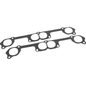 Beyea Custom Headers - HG913 - Exhuast Gasket SBC 913 Head - 2.060 x 1.900 in Oval Port - Graphite - Small Block Chevy