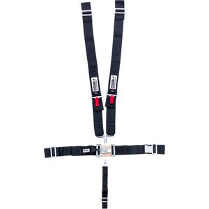 Crow Enterprizes - 11074 - 5-Pt Harness Big Latch Blk Wrap Around Pull Dow