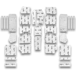 Flatline Barriers - TABZ6011 - 70 Ford Mustang Coupe Full Insulation Kit