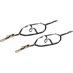 Macs Custom Tie-Downs - 111501 - Dragster Front Nets Only Pair Flat Snap Hooks