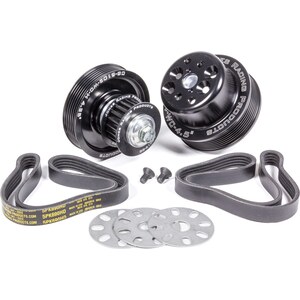 Jones Racing Products - 1035-S-TP - Serpentine Drive Kit Sbc Crate W/ Tandem Pumps
