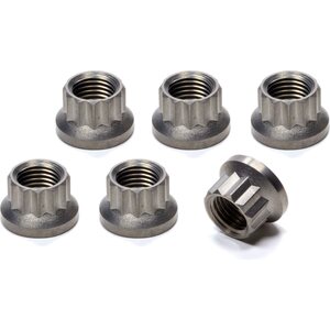 King Racing Products - 4093 - Torque Tube Nut Set 12pt Titanium 6pk
