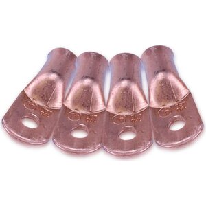 Mechman Alternators - CR1014 - 1/0 Gauge Copper Cable End 1/4in Hole 4 Pack
