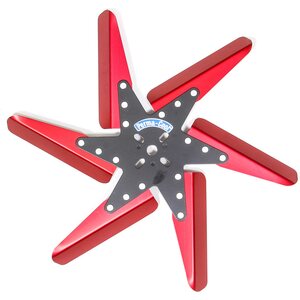Perma-Cool - 83182 - Flex Fan Aluminum 18in Black Center/Red Blades