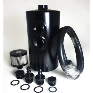Prosport Gauges - PSCCAN - Catch Can Dual Inlet Black Aluminum -10an ORB