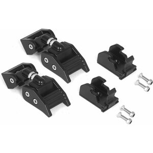 Rugged Ridge - 11210.15 - Hood Catches Black Alumi num 97-06 Jeep Wrangler