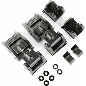 Rugged Ridge - 11210.17 - Hood Catches Textured Bl ack 07-18 Jeep Wrangler