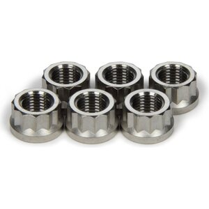 Ti22 Performance - TIP1054 - Torque Tube Nut Set 6pcs Titanium 12pt
