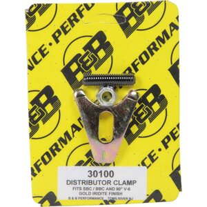 B&B Performance - 30100 - Distributor Clamp - Chevy V8- Gold