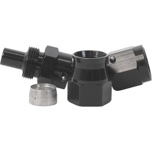 Aeromotive - 15351 - 6an 45-Deg PTFE Hose End Black Anodized