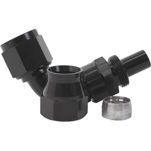 Aeromotive - 15355 - 8an 90-Deg PTFE Hose End Black Anodized