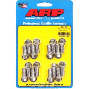ARP - 400-1108 - S/S Header Bolt Kit - 3/8 X .750 Uhl (16)
