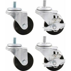 Allstar Performance - 10165 - Wheel Kit 3in Heavy Duty Locking