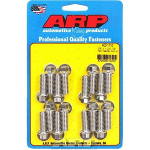 ARP - 400-1110 - S/S Header Bolt Kit - 3/8 X 1.00 Uhl (16)