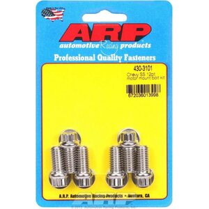 ARP - 430-3101 - Chevy S/S Motor Mount Bolt Kit - 12pt.