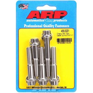 ARP - 430-3201 - S/S Water Pump Bolt Kit Chevy 12pt.