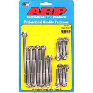 ARP - 454-1502 - SBF S/S T/C & W/P Bolt Kit 6pt.