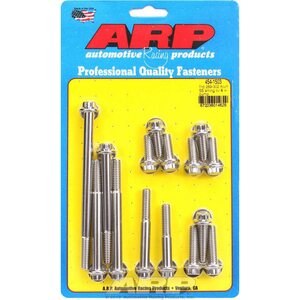 ARP - 454-1503 - SBF S/S T/C & W/P Bolt Kit 12pt.
