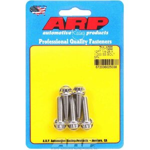 ARP - 711-1000 - S/S Bolt Kit - 12Pt. (5) 1/4-28 X 1.000