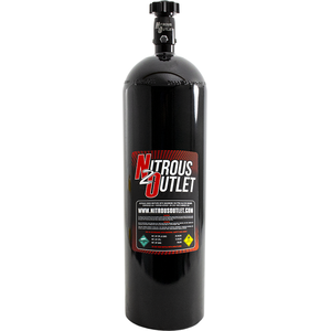 Nitrous Outlet 00-30170 - 15lb Nitrous Bottle .508 ID Billet Valve