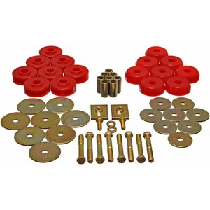 Energy Suspension - 3.4166R - Body Mount Set Exc. Ccon Vertible