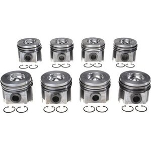 Clevite M77 - 224-3503WR.020 - Piston Set w/Rings Ford 6.0L Diesel 8pk