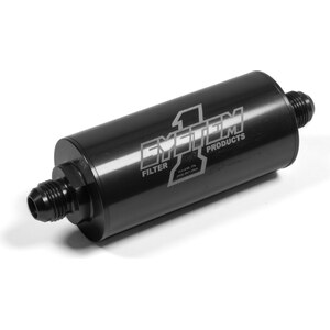 System One - 201-203708B - Inline Oil Filter w/8an Fittings - Medium Length