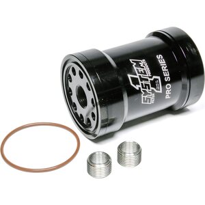 System One - 209-571BPS-1 - Billet Oil Filter w/Blt Cap 75 Micron - Black