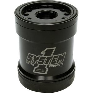 System One - 210-005 - Billet HP6 Style Oil Filter 45 Micron 1-1/2-12