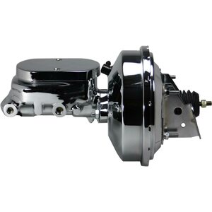 LEED Brakes - 2F6 - 9in Chrome Brake Booster 1-1/8in Bore Flat Top