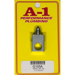 A-1 Products - A1PG105A - Brake Line Tee Adapter #3 to 3/8-24