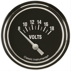Classic Instruments - HR230SLF - Classic Instruments Hot Rod Volt Gauge 2-5/8 Short Sweep
