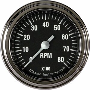Classic Instruments - HR183SLF - Classic Instruments Hot Rod Tachometer 2-1/8 Full Sweep
