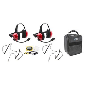 Rugged Radios - H80-FAN - Headset Track Talk Red Linkable Intercom Fan