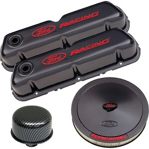 Ford Racing - 302-520 - Engine Dress up Kit C/F w/Ford Racing Logo