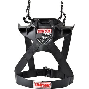Simpson Safety - HSSML11SAS - Simpson Safety Hybrid Sport Small W/ Sliding Tether - Sfi