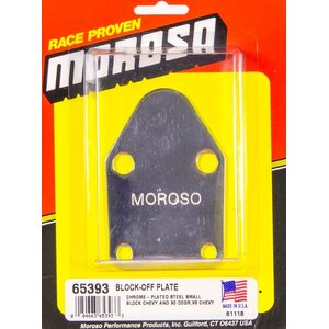 Moroso - 65393 - SB Chevy Fuel Pump Block-Off