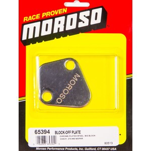 Moroso - 65394 - Bb Chevy Fuel Pump Block-Off