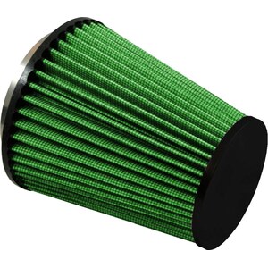 Green Filter - 2024 - Air Filter Element - Conical - 5.5 in Diameter Base - 4 in Diameter Top - 6.5 in Tall - 3.5 in Flange