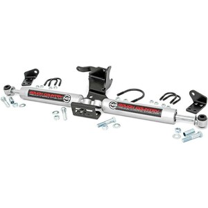 Rough Country - 87304 - 18-   Jeep JL N3 Dual Steering Stabilizer