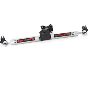 Rough Country - 8734930 - Jeep N3 Dual Steering Stabilizer 07-18 Jeep JK