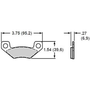 Wilwood - 150-8990K - Brake Pads Bp-10 6407