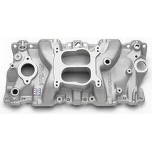 Edelbrock - 2104 - SBC Performer Q-Jet Manifold - 262-400