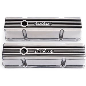 Edelbrock - 4263 - Valve Cover Kit Elite Ii Series Sbc Tall